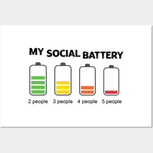 My Social Battery Posters and Art